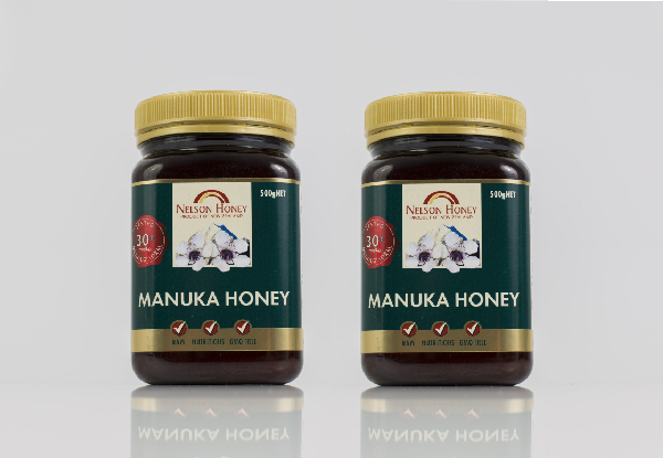 Two-Pack of 500g Manuka Honey 30+ MG (Multiflora) - Options for Four, Six or 12-Pack Available with Free Delivery