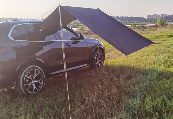 Car Awning Sun Shelter Tent - Available in Three Colours & Three Sizes