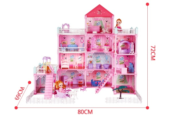 Girl's DIY Doll House Dream Land Cottage Play Set