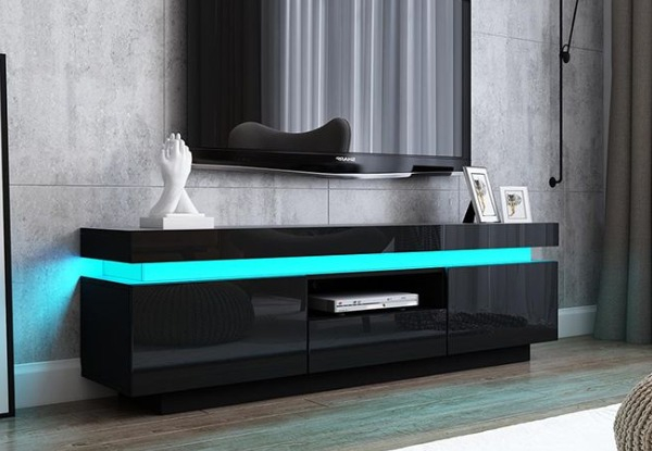 LED TV Cabinet Stand Entertainment Unit - Two Colours Available