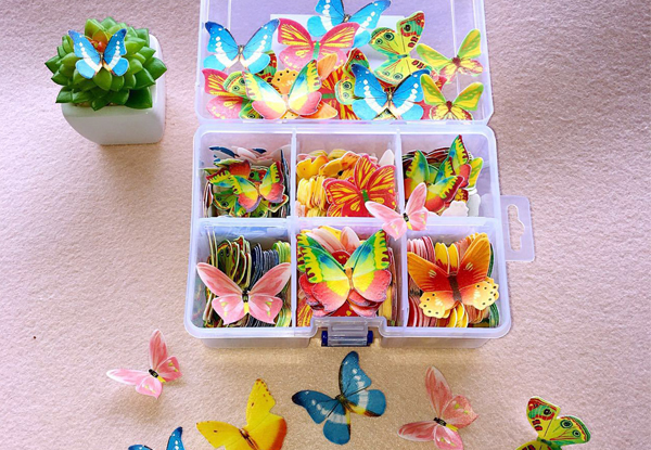360-Piece Edible Butterflies Set for Cake or Baking Decoration
