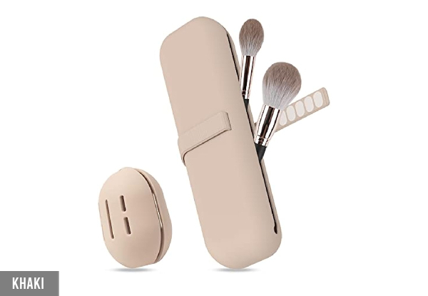 Silicone Make-Up Brush Holder Travel Bag - Available in Five Colours