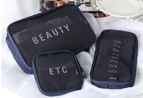 Three-Pack of Travel Bags - Four Colours Available with Free Delivery