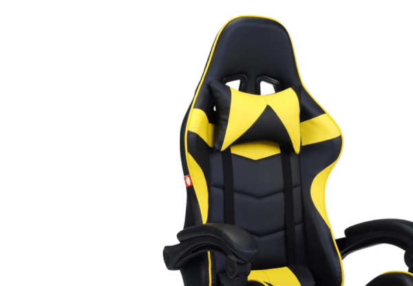 Gaming Office Chair with Headrest & Lumbar Support - Nine Colours Available