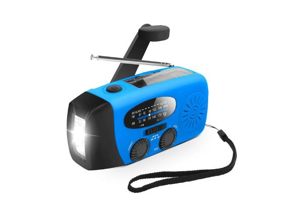 Emergency Solar Hand Crank Self-Powered AM/FM Radio