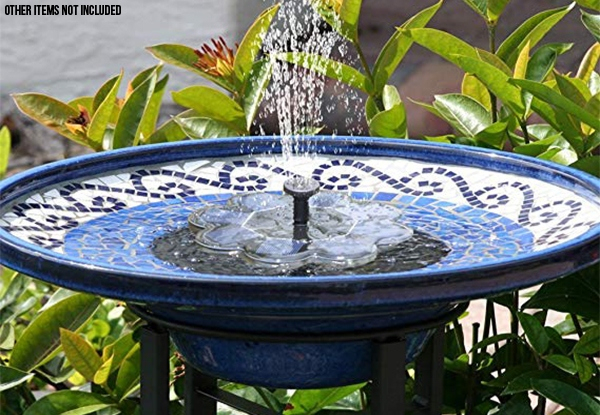 Solar-Powered Water Fountain