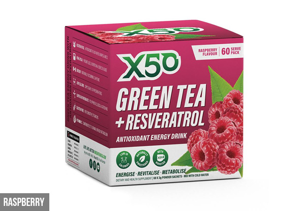 Green Tea X50 60 Servings incl. Bonus Six Servings - 10 Flavours Available