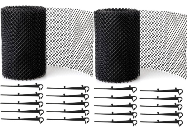Two-Pack Gutter Guard Mesh 18 with Hooks