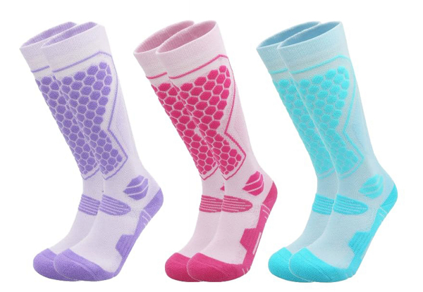 Three-Pairs of Ski Thermal Socks - Available in Two Options