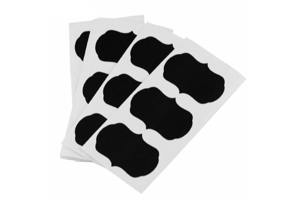 36-Pack of Blackboard Sticker Labels