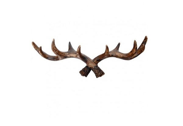 Resin Deer Antler Wall Hooks - Two Colours Available