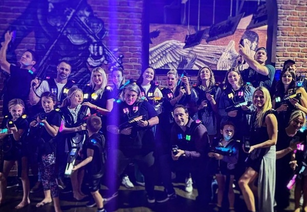 One Game of Laser Tag & One Round of Bowling for Four People - Options for up to Ten People