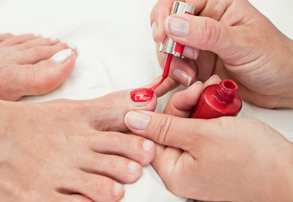 One-Hour Deluxe Pedicure & a $20 Return Voucher - Option to incl. Gel Polish