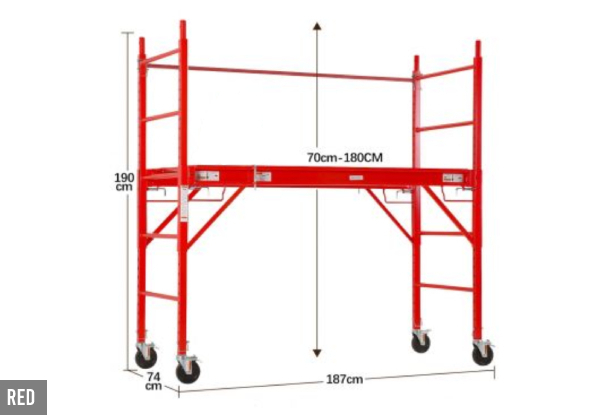 Height-Adjustable Safety Scaffolding - Two Colours Available
