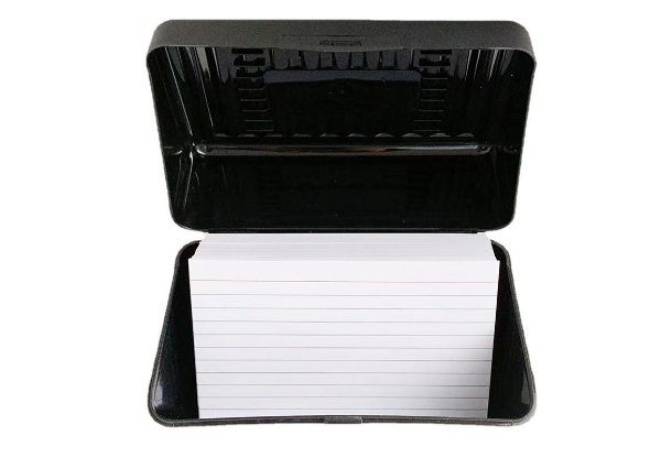 Ruled Index Card Box Set with Dividers - Available in Two Colours