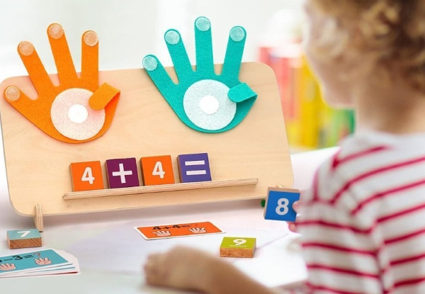 Kids Wooden Educational Math Manipulatives - Option for Two-Pack