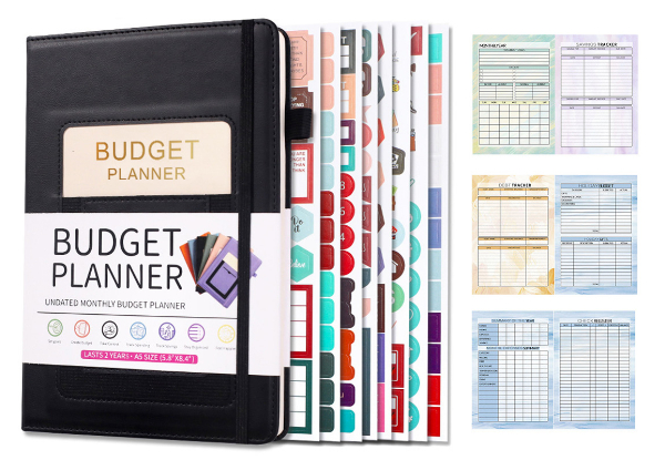 Monthly Budget Planner with Bill Organiser Expense Tracker - Available in Two Colours