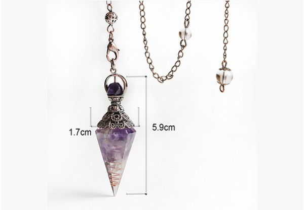 Quartz Chakra Crystal Necklace - Five Colours Available