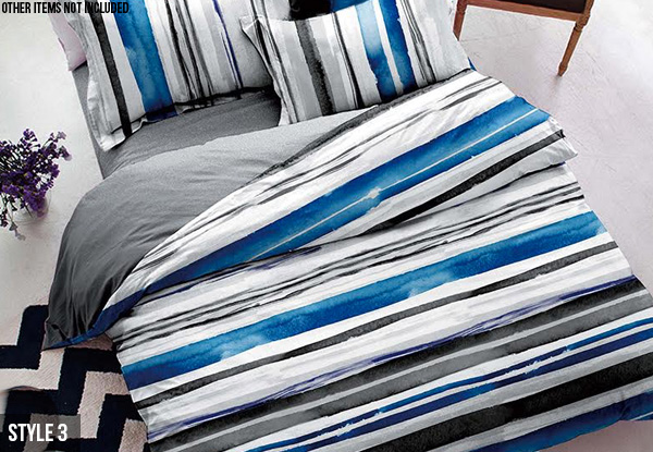 Three-Piece Hotel Quality Duvet Set - Two Styles & Three Sizes Available
