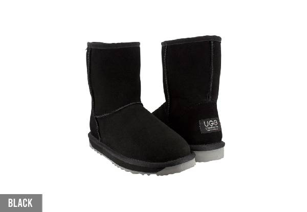 Ugg Australian-Made Water-Resistant Classic Unisex Short Boots - Available in Eight Colours & 10 Sizes