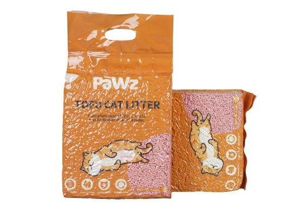 PaWz 2.5kg Flushable Tofu Cat Litter - Available in Four Scents & Option for Six-Piece