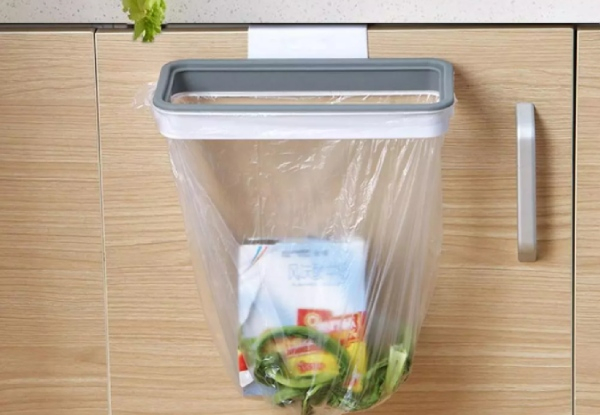 Portable Plastic Hanging Kitchen Trash Bag Holder - Four Colours Available