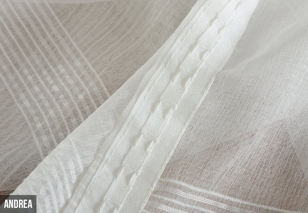 Sheer Readymade Curtains - Choose from Six Sizes & Two Designs