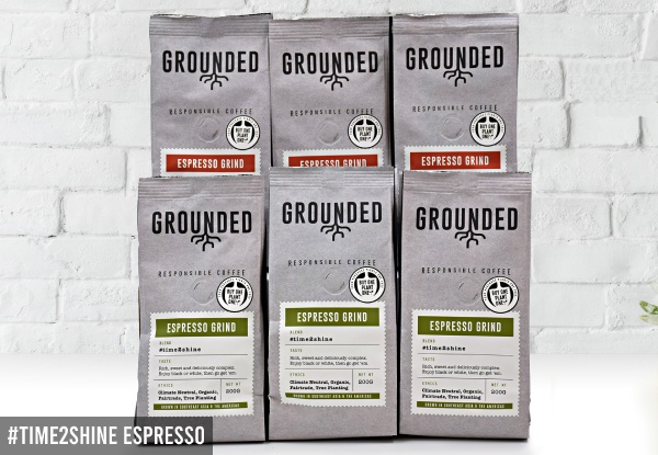 Six-Pack of Grounded Fresh Coffee 200g - Three Options Available