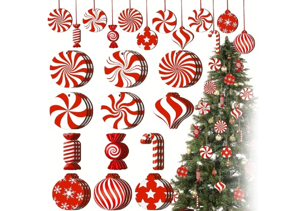 Christmas Tree Candy Hanging Ornament Kit with Ropes - Three Options Available