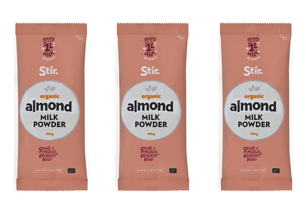 Nine-Pack of Vegan Plant Milk Powders Available in Almond, Coconut & Oat - Makes Nine Litres of Milk