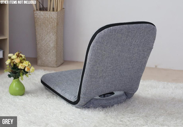 High-Backed Portable Floor Chair - Four Colours Available & Option for Two