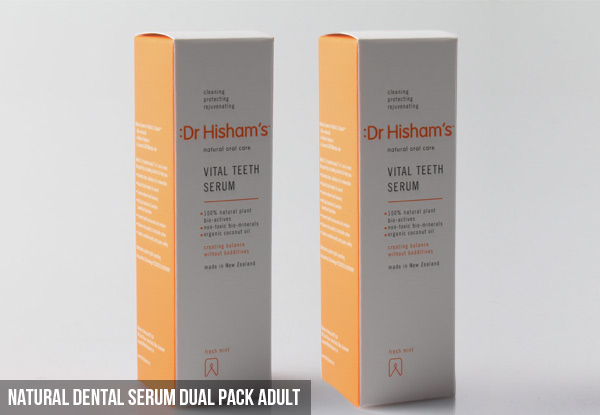 Dr Hishams Natural & Organic Dental Product Range - Seven Options Available