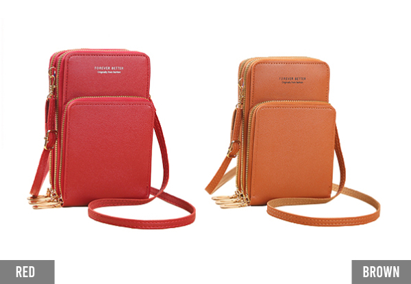 Crossbody Mobile Phone Bag - Eight Colours Available