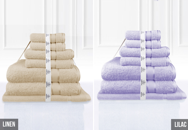 Seven-Piece, Super Plush, 100% Fresh Combed Cotton Bathsheet Set - 20 Colours Available