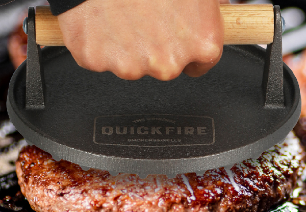 Quickfire Cast Iron Smash Burger Press