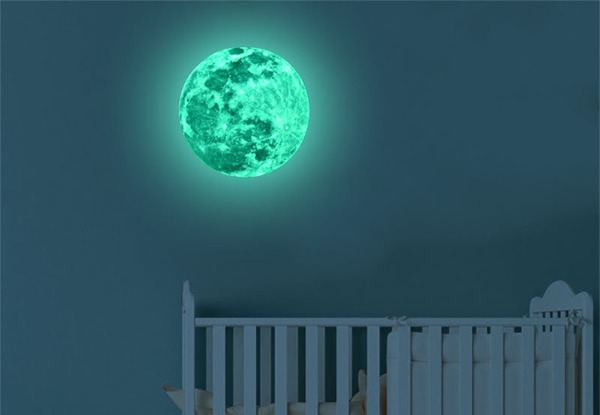 Glowing Moon Wall Decal with Free Delivery