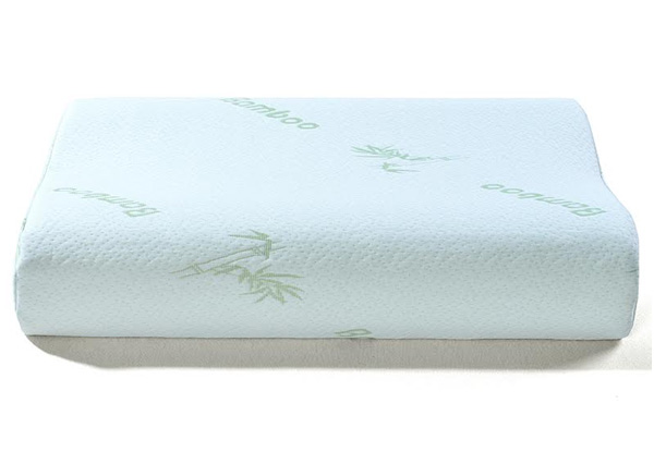 Soft Bamboo Cover Memory Foam Neck Pillow
