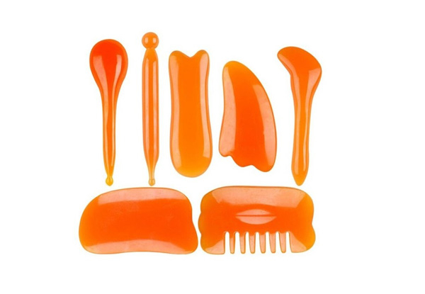 Seven-Piece Facial Gua Sha Massage Tool Set - Option for Two Sets with Free Delivery
