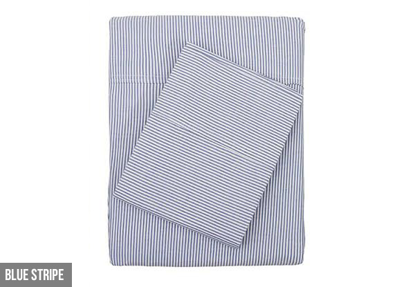 Bambury Chambray Sheet Set - Range of Colours & Sizes Available