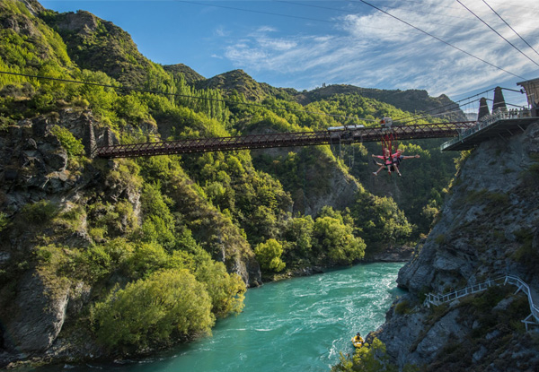 Kawarau Zipride, Meal, & Beer for Two People - Options for a Family of Four & Transport from Queenstown Bungy Centre Available