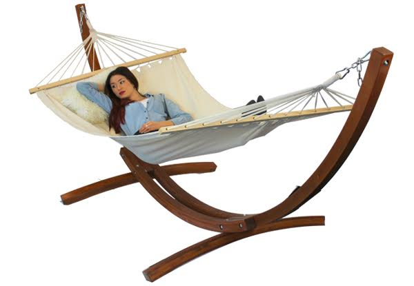 Pre-Order Wooden Hammock Stand with Hammock
