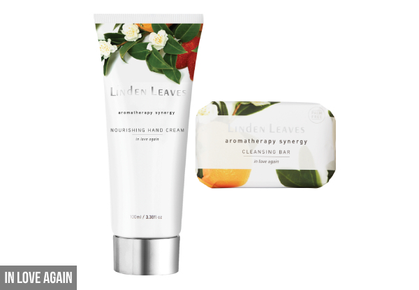 Linden Leaves Hand Cream & Cleansing Bar Set - Two Scents Available