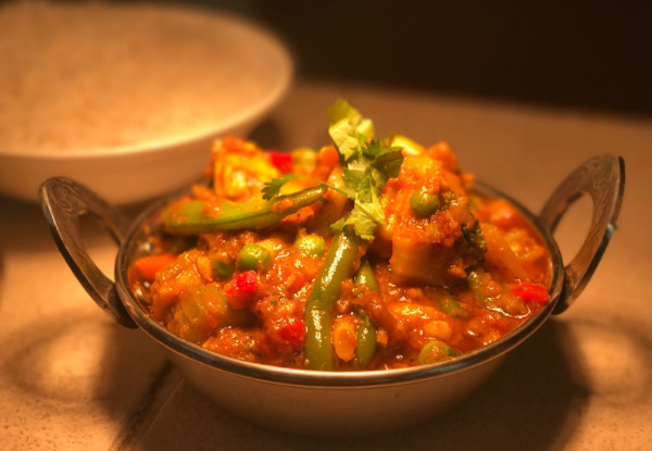 Scrumptious Three-Course Vegetarian Meal for Two People