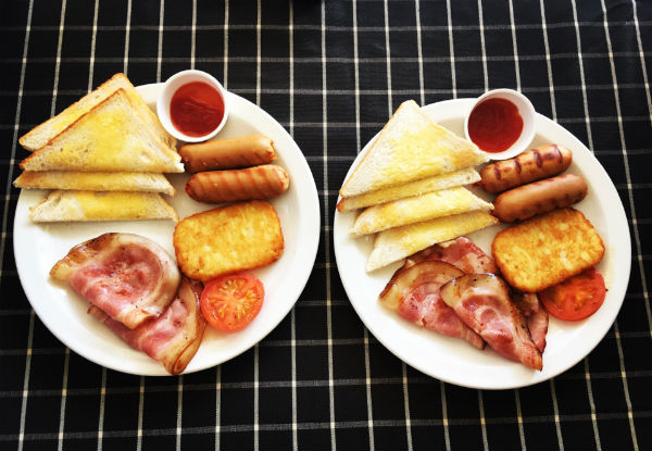 All-Day Cooked Breakfast & Coffee for Two People - Option for Four People