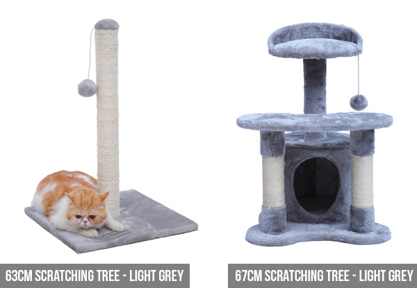 Cat Scratching Tree - Four Sizes & Three Colours Available