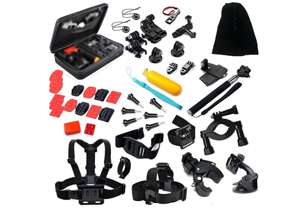 42-Piece Accessory Bundle with Storage Case - Compatible with GoPro