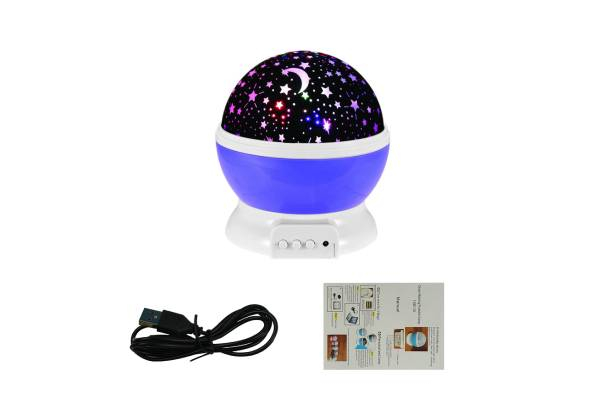 Rotatable Unicorn Starry Sky Projector Night Light - Four Colours Available