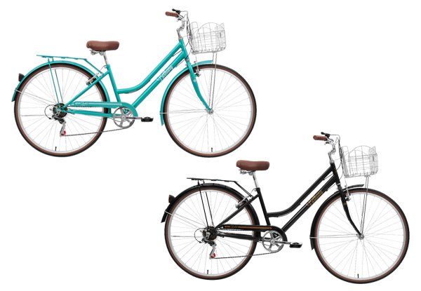 Bethany Vintage Style Bicycle with Basket Carrier & Free Delivery - Two Colours Available