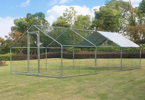 $499 for a Steel Framed 6m x 3m Chicken Coop