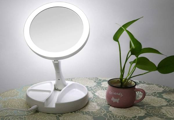 Double Sided LED Light Makeup Mirror